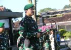 Upacara Pengibaran Bendera Merah Putih dan Wisuda Purna Tugas di Kodim 0705/Magelang Berjalan Khidmat
