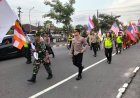 Koramil 17/Salam dan Forkopincam Sambut Hangat 73 Biksu Thudong Menuju Candi Borobudur