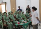 Ketua Persit KCK Cabang XXV Kodim 0705/ Magelang Hadiri Pemeriksaan USG MAMMAE